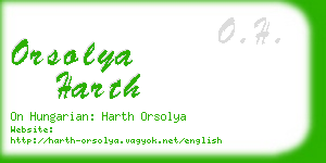 orsolya harth business card